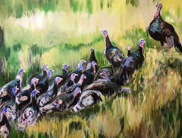 Preaching to the Choir, 24" x 30" Acrylic on Canvas, 24" x 30"
